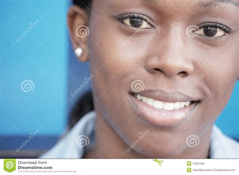 Beautiful Black Woman Smiling Royalty Free Stock Image