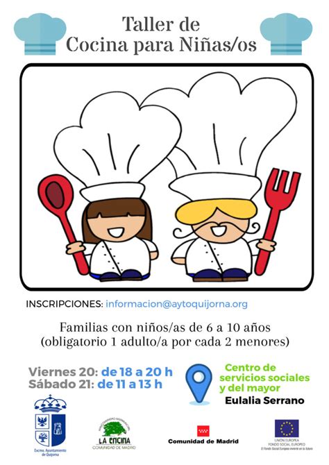 Preguntas y respuestas para niños. Taller de cocina para niños - AYUNTAMIENTO VILLA DE QUIJORNA