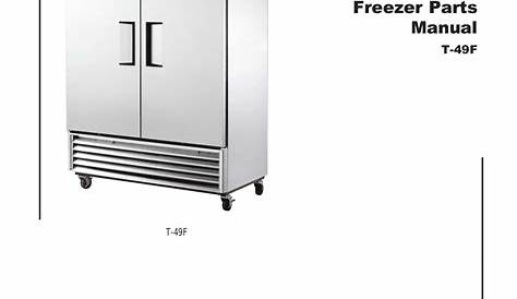 Download free pdf for True T-49F Freezer manual