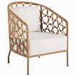 Universal Coastal Living Home - Escape Pebble Accent Chair with Rattan ...