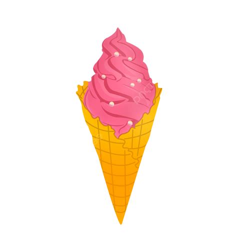 Strawberry Ice Cream Png Transparent Hand Painted Lovely Ice Cream Ice