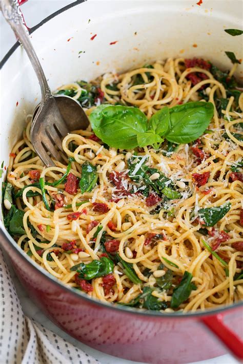 Spaghetti With Sun Dried Tomatoes And Spinach Cooking Classy Bloglovin