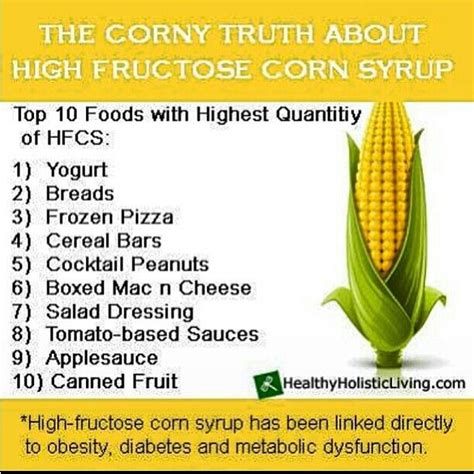 Also look out for these ingredients in products such as yoghurts, breakfast cereals, jams and marmalades, cereal or snack bars and savoury sauces. High Fructose Corn Syrup | i RUN this body | Pinterest