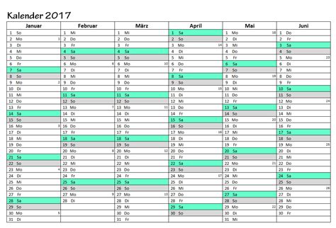 Auch zum ausdrucken als pdf & excel Kalender 2017 Vorlagen zum Ausdrucken (PDF - Excel - JPG)