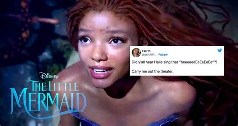 best twitter reactions to halle bailey in the little mermaid live action