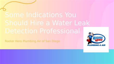 Some Indications You Should Hire a Water Leak Detection Professional by