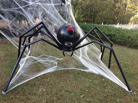Giant Pvc Spider Halloween Spider Decorations Halloween Spider Diy