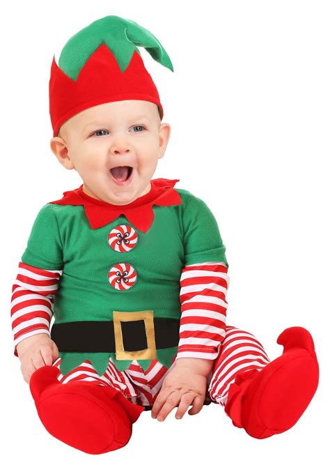 Fantasia Bebe De Duende De Natal Christmas Elf Infant Costume