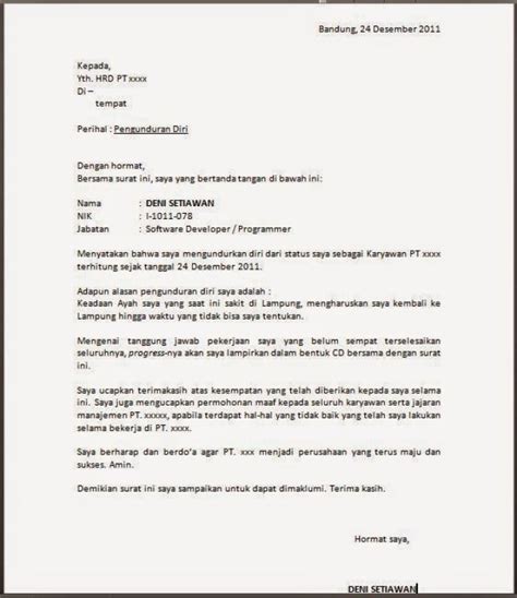 Maybe you would like to learn more about one of these? Contoh Surat Pengunduran Diri Dari Serikat Pekerja ...