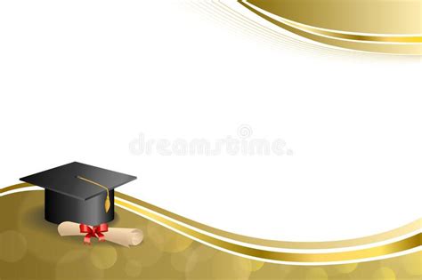Photo About Background Abstract Beige Education Graduation Cap Diploma