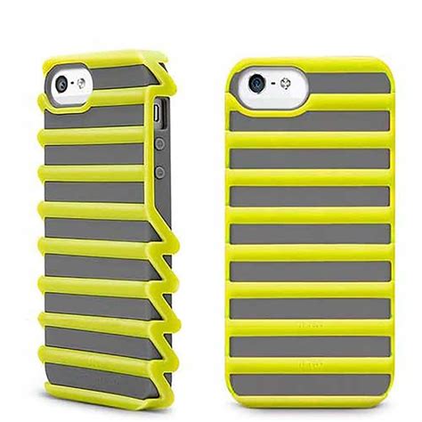 Case Iluv Iphone Se 5 And 5s Case Pulse Gray Yellow Ica7t325grn