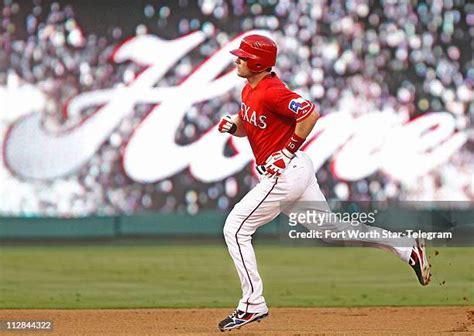 Michael Young Rangers Photos And Premium High Res Pictures Getty Images