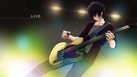 Sad Anime Guy With Guitar Wallpapers Wallpaper Cave