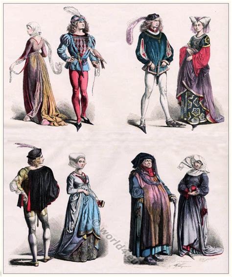 on the history of costumes the munich picture gallery 1848 to 1898 middle age fashion
