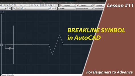 Breakline Symbol In Autocad Lesson 11 Architecture Engineering