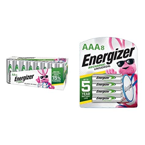 Energizer Recharge Universal Aa Batteries Rechargeable Double A