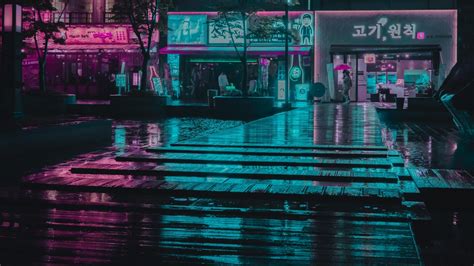 Tons of awesome tokyo aesthetic 4k wallpapers to download for free. Photography Of Store Facades During Nighttime 4K HD ...