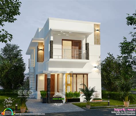 Duplex house design floor plans, sections, and elevations detail with 3 bedrooms. 1500 square feet 4 bedroom ₹25 lakhs cost home - Kerala ...