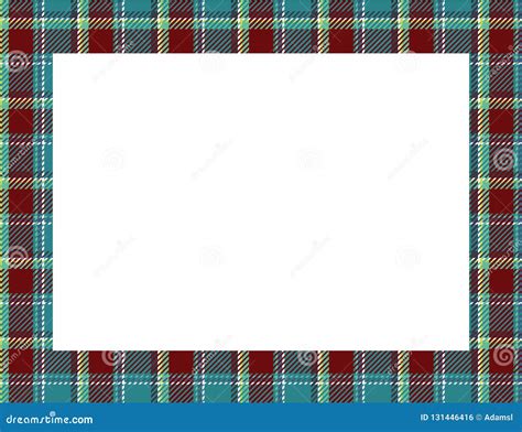 Plaid Tartan Frame Stock Vector Illustration Of Abstract 131446416