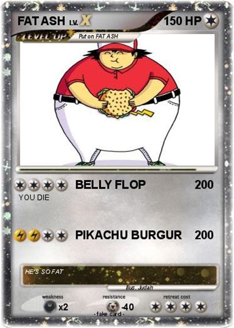 Pokémon Fat Ash 7 7 Belly Flop My Pokemon Card