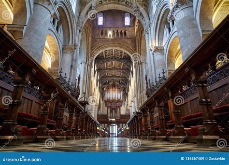 The Interior Of Christ Church Cathedral Oxford University England