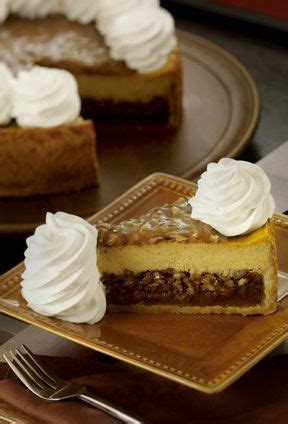 The cheesecake factory says that for every slice of pumpkin and pumpkin pecan cheesecakes sold through thanksgiving, the restaurant will donate 25 cents to feeding america, the nation's largest organization dedicated to fighting domestic hunger through a network of food banks. Pumpkin pecan cheesecake - copycat recipe here: http ...