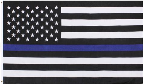 Subdued Thin Blue Line Us Flag Support The Police American Flag 2 X 3