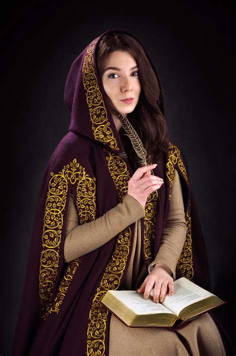 Medieval Cloak Hooded Cape Medieval Cosplay Purple Cape Queen Costume