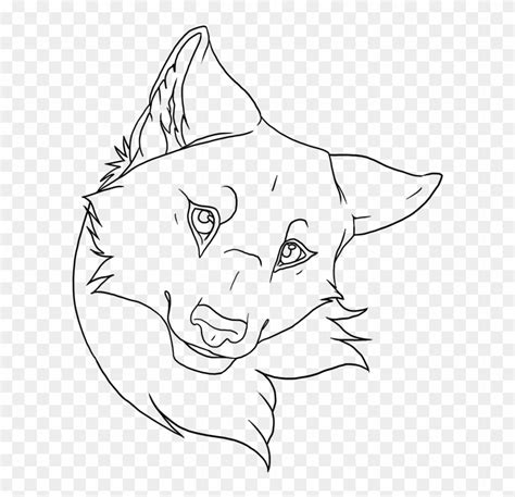 Image Free Wolf Anime Wolf Head Lineart Clipart 2379845 Pikpng