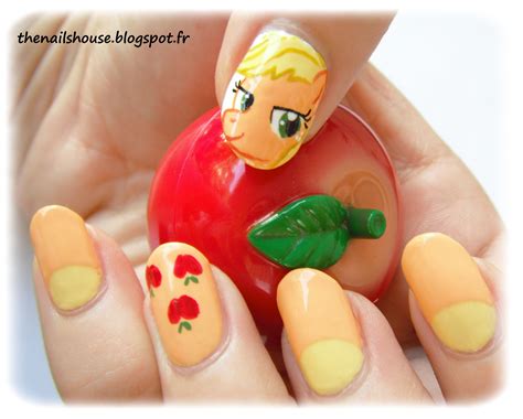 Little Pony Nail Art Applejack Applejack Us Nails My Little Pony