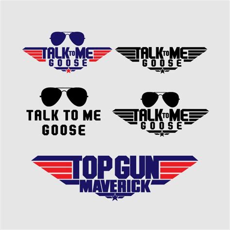 Talk To Me Goose Svg Top Gun Font Svg Maverick Svg Topgun Logo Sun