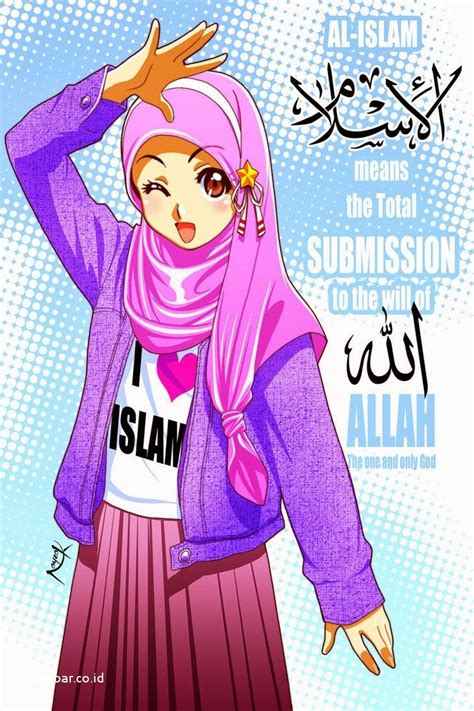 Gambar Kartun Muslimah Pink Muslimah Anda Bisa Mengunduh Atau