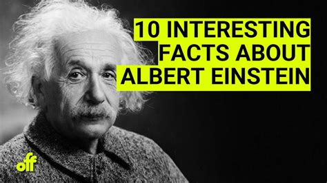 10 Interesting Facts About Albert Einstein Youtube