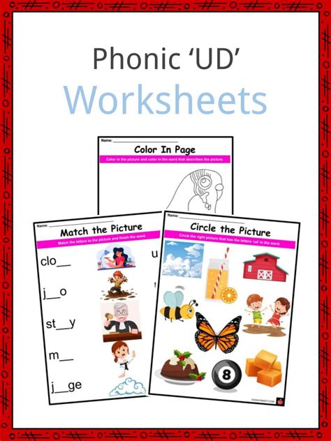 Phonics Ud Sounds Worksheets And Activities For Kids