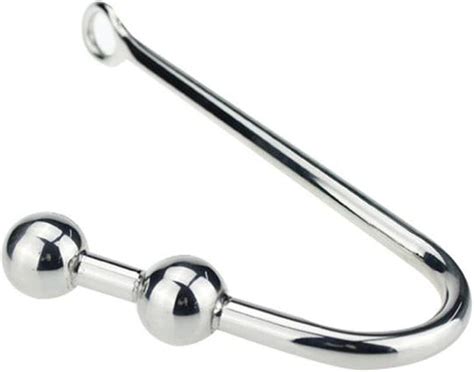 3 Size Sexy Slave Bondage Anal Hook Stainless Steel Anal Hook With Ball Hole Metal Butt Anal