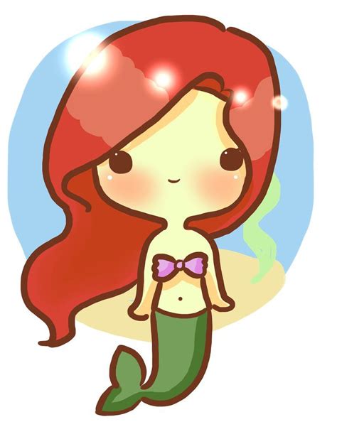 Cute Mermaid Drawing Free Download On Clipartmag