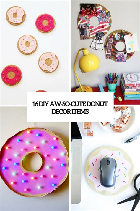 16 Diy Aw So Cute Donut Decor Items Shelterness