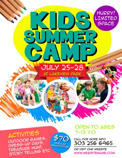 Customize 1370 Summer Camp A2 Templates Postermywall