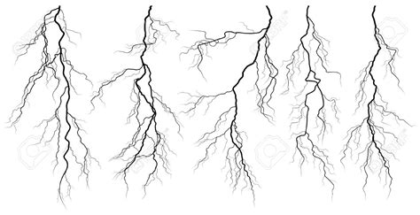 Lightning Cloud Drawing Thunderstorm Cloud Hand Drawn Royalty Free