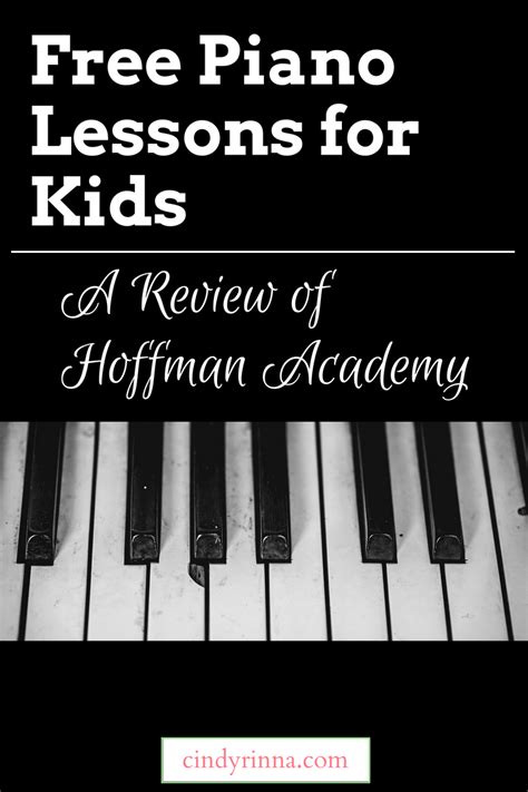 Free Piano Lessons For Kids A Review Of Hoffman Academy Cindy Rinna