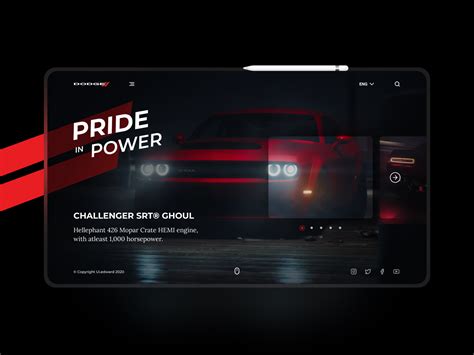 Challenger Srt® Ghoul Landing Page By Édward Ruiz On Dribbble