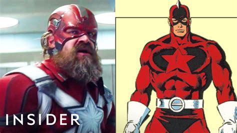 The marvel logo turns red and black and takes on an hourglass marking, the traits of a black widow spider. All The Characters In The 'Black Widow' Trailer, Explained ...