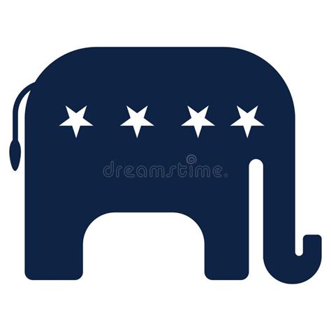 Usa Republican Party Symbol Vector Illustration Decorative Design