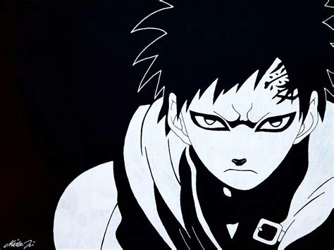 Black And White Anime Characters Naruto