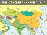 North Asia Map