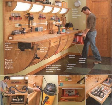 See more ideas about garage organization, garage, diy woodworking. Cool Work Bench. More Woodworking Projects on www ...
