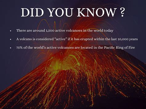 Awesome Facts About Volcanoes