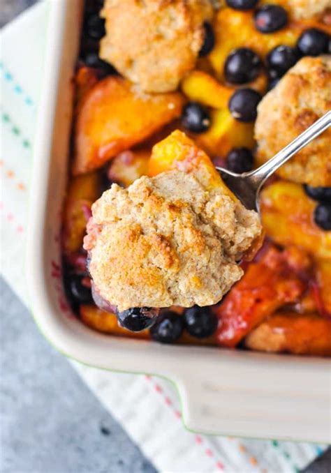 Naturally sweet & delicious it's the perfect healthy this healthy blueberry crisp is my favorite summer dessert. Healthy Blueberry Peach Cobbler + Our Week in Meals #32 ...