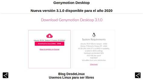 Genymotion Desktop Nueva Versión 310 Disponible Para El Año 2020