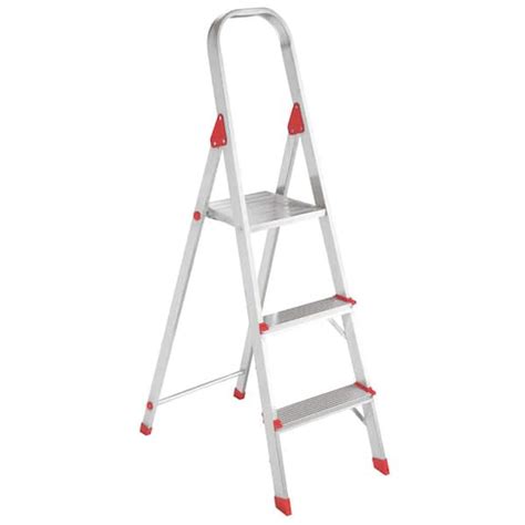 Louisville Ladder 3 Ft Aluminum Platform Step Stool With 200 Lbs Load
